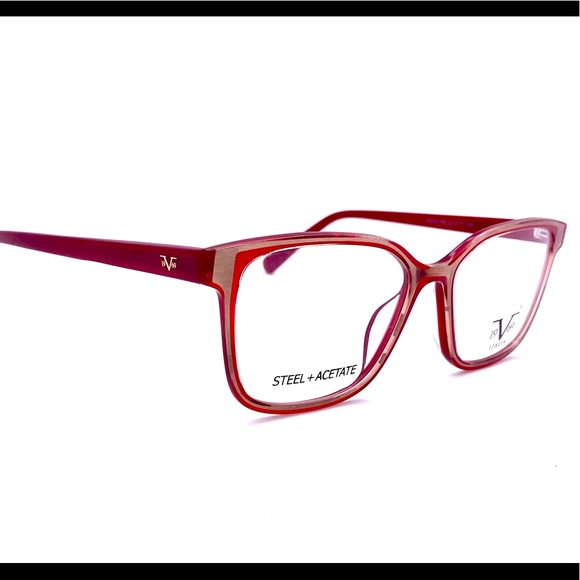 Versace 1969 Eyeglasses Acetate & Steel inRed & Matt Gold New from Optician’s - Picture 6 of 12